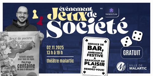 Évènement jeux de société avec Débranche et joue! 