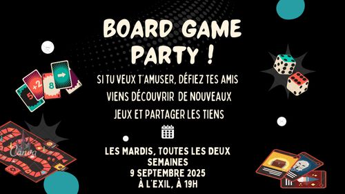 Soirée de jeux de sociétés - CECC