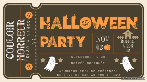 Party d'Halloween et couloir de l'horreur de la MDJ de Clerval